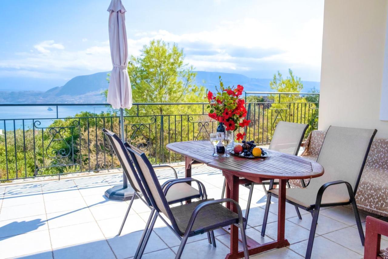 Villa Afroditi In Chania Near Airport With Private Pool, Free Wi-Fi, Souda Bay Views, Garden Oasis Kounoupidhianá Exterior foto