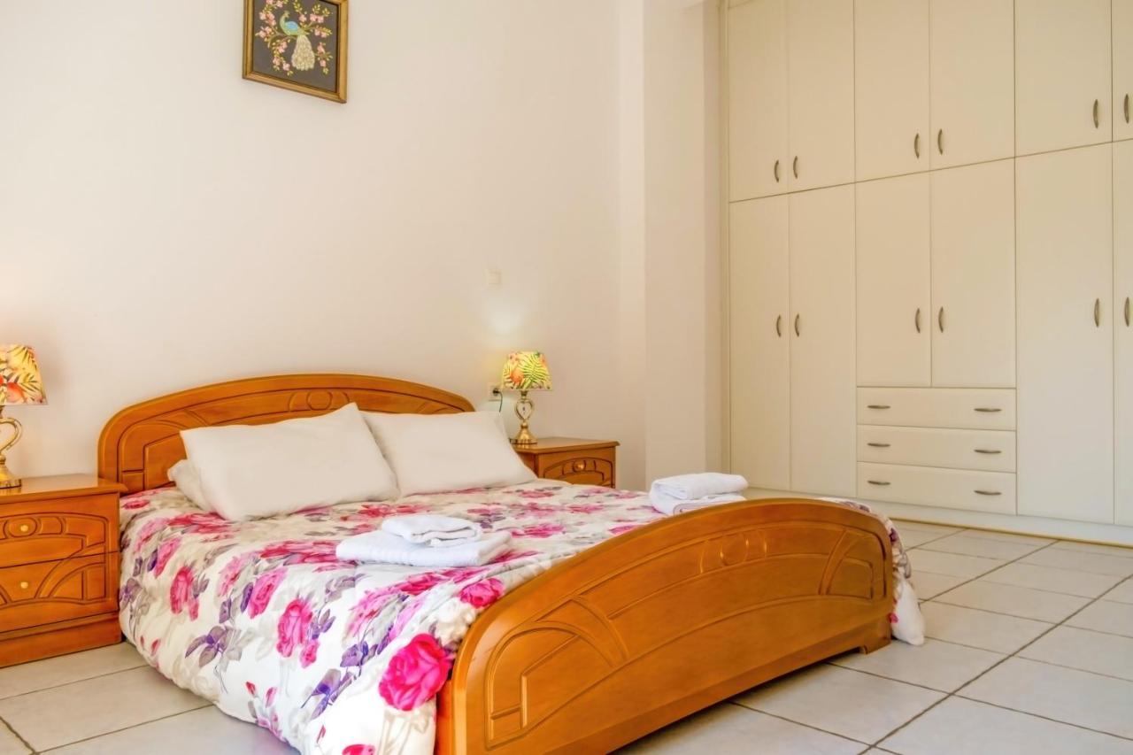 Villa Afroditi In Chania Near Airport With Private Pool, Free Wi-Fi, Souda Bay Views, Garden Oasis Kounoupidhianá Exterior foto